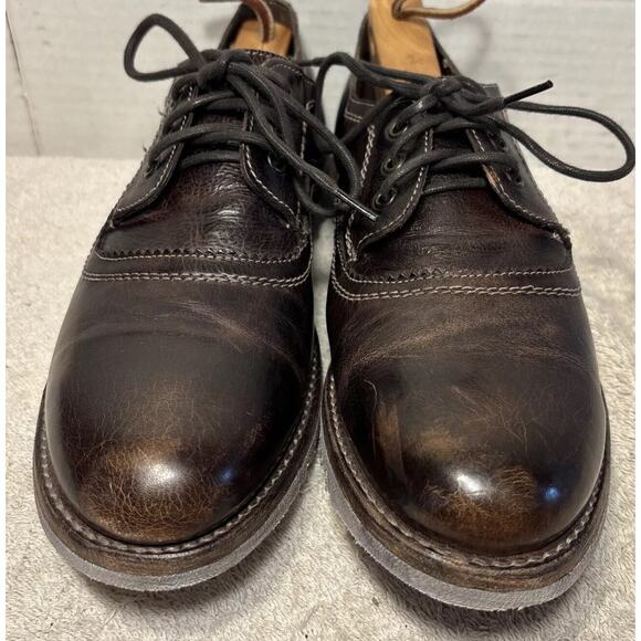 Bed Stu Mark Mens Brown Leather Oxfords & Lace Ups Plain Toe Shoes Size 9.5